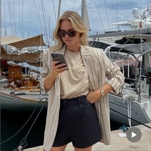 Na-kd Claire rose collab shorts in black